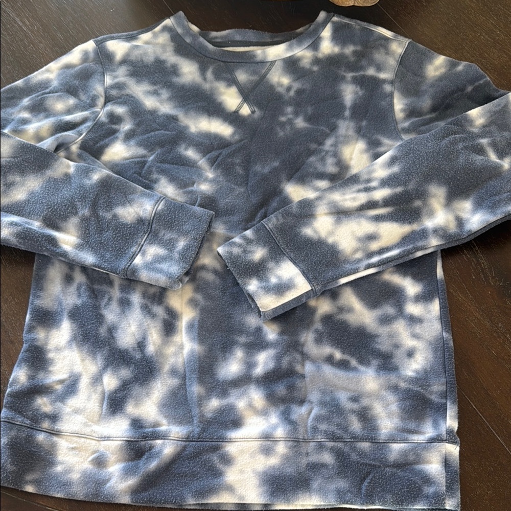 Men's Blue Tie-Dye Sweater